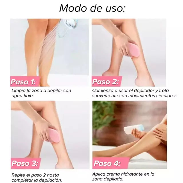 DEPILADORA DE CRISTAL - PAGUE AL RECEBIR + ENVIO GRATIS